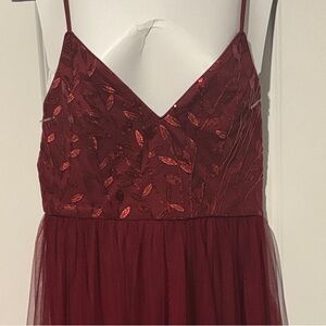 Formal Beaded/Tulle Full-Length Dress